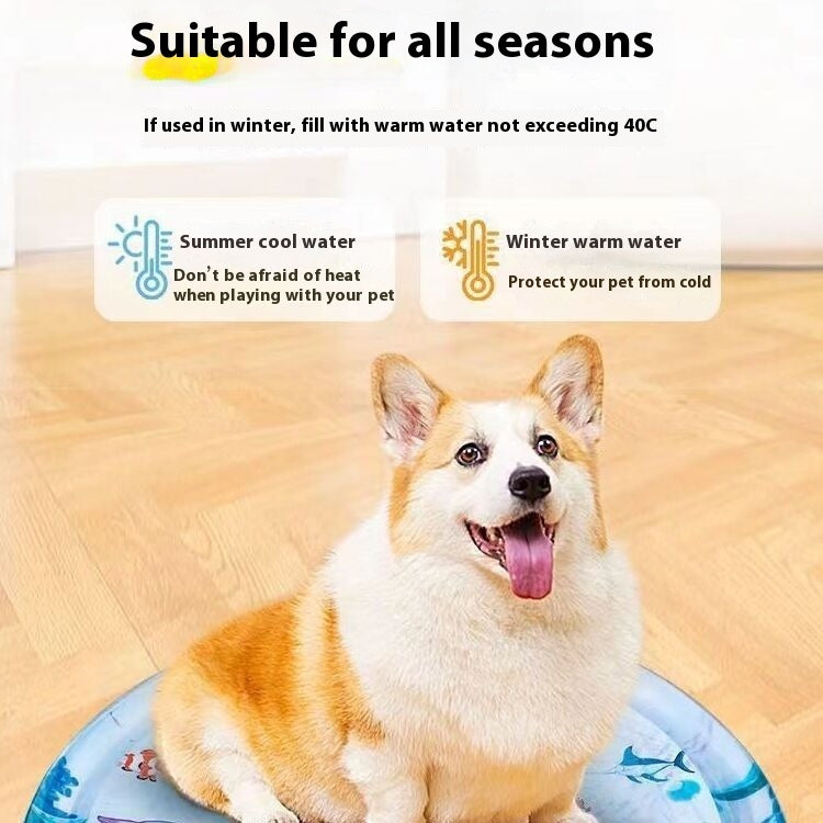 Pet cooling water bed