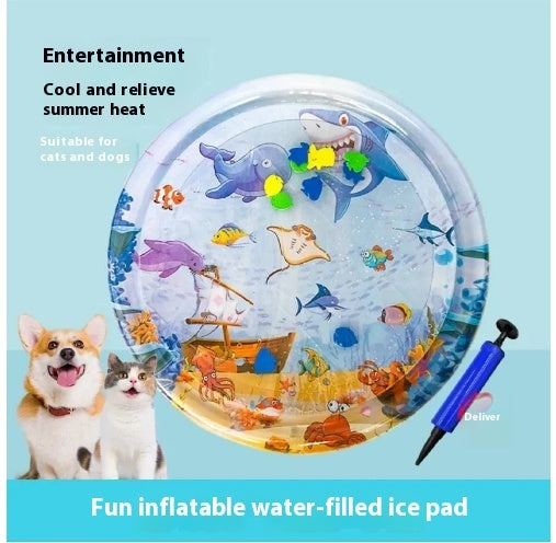 Pet cooling water bed
